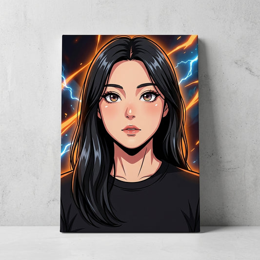 Personalized Anime Character Canvas