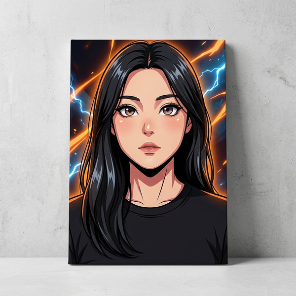 Personalized Anime Character Canvas