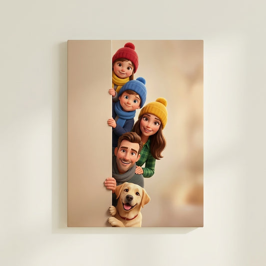 Peeking Family Portrait (Copy)