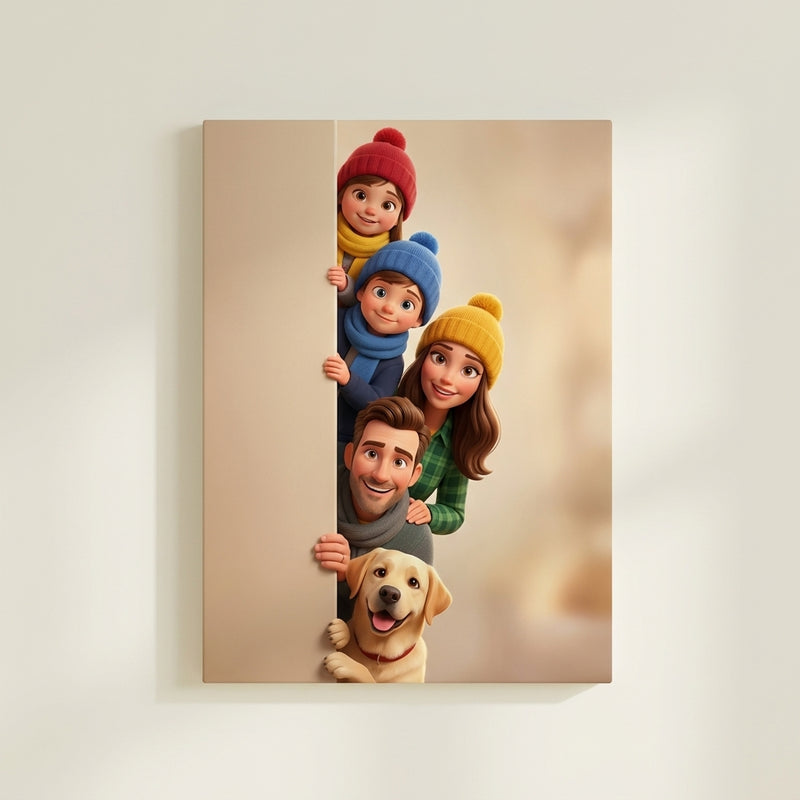 Peeking Family Portrait (Copy)