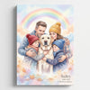 Personalized Rainbow Bridge - Pet Memorial Canvas